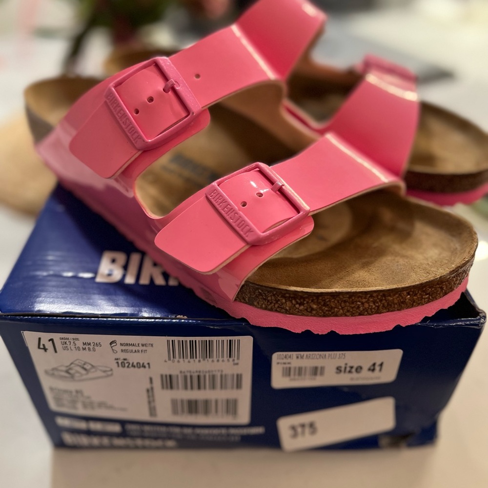 Birkenstock Arizona Patent CANDY PINK